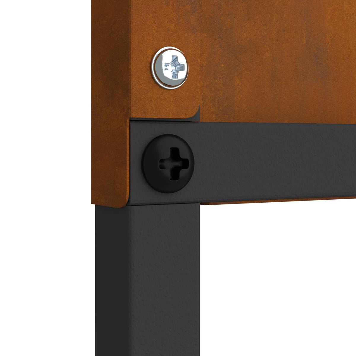 Écran De Confidentialité De Jardin Fretwork Rouillé Acier Patiné