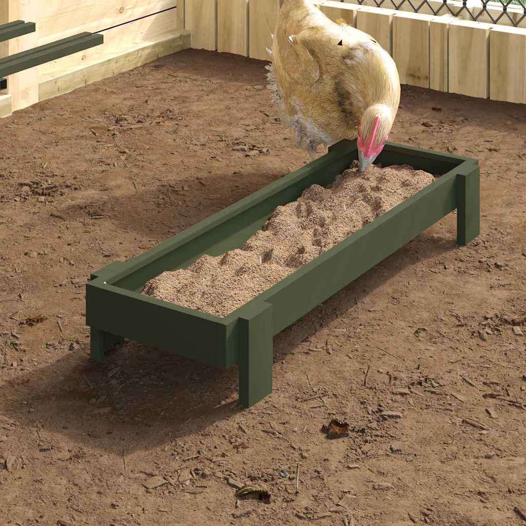 Bac De Nourrissage Pour Poules 80 X 28 X 13.5 Cm