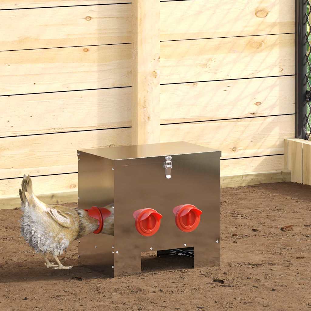 Mangeoire Pour Poules 60,5 X 29 X 51 Cm 25 Kg