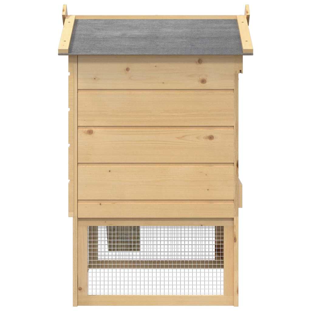 Poulailler Marron 75 X 60 X 89 Cm Bois De Pin Massif