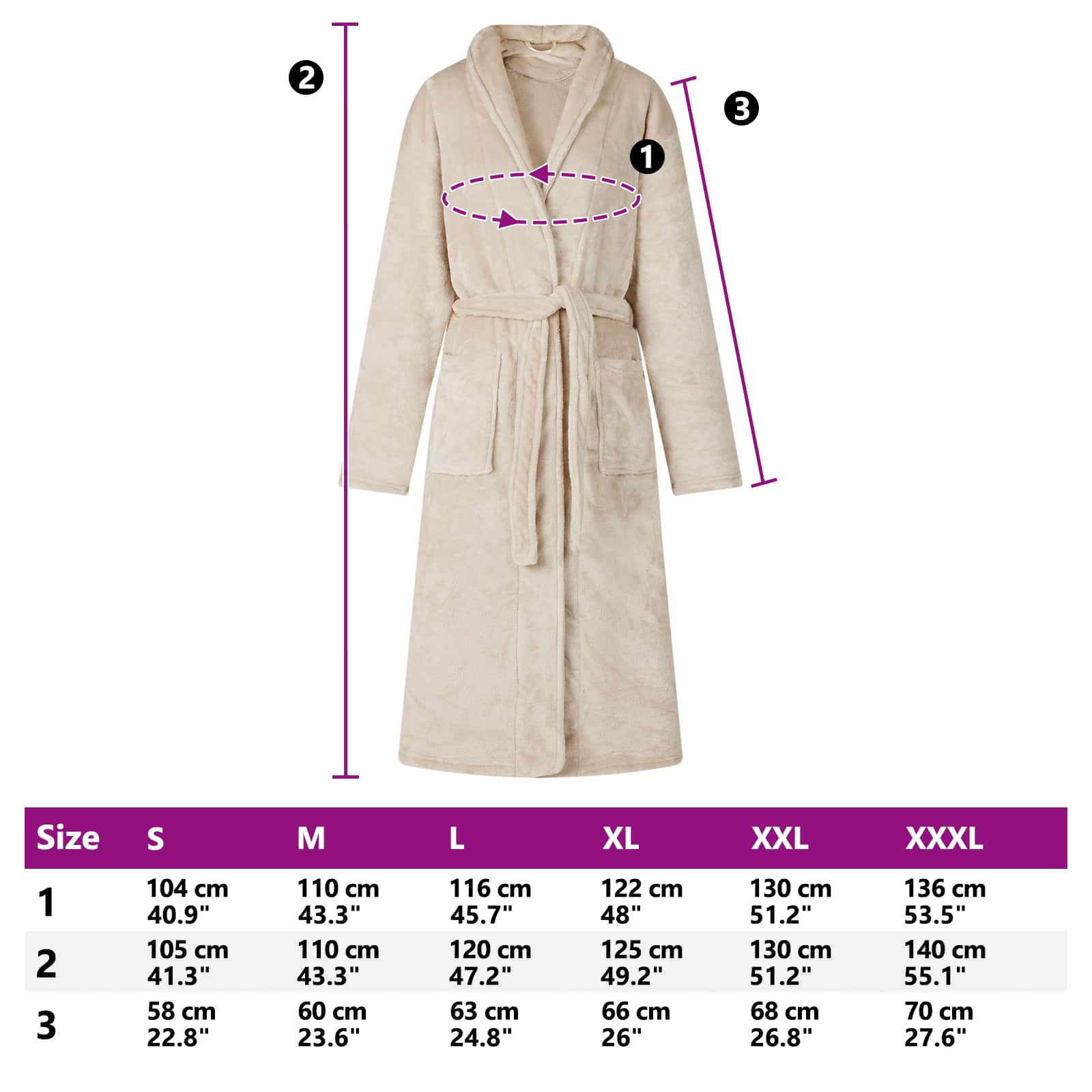 Robe De Bain An Capuche Flanelle