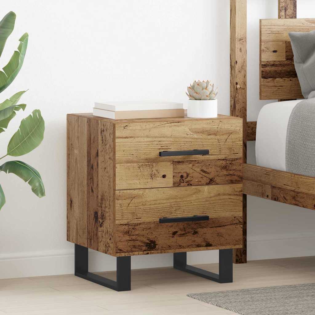 Tables De Chevet 2 Pcs 40X35X47,5 Cm Bois D’ingénierie