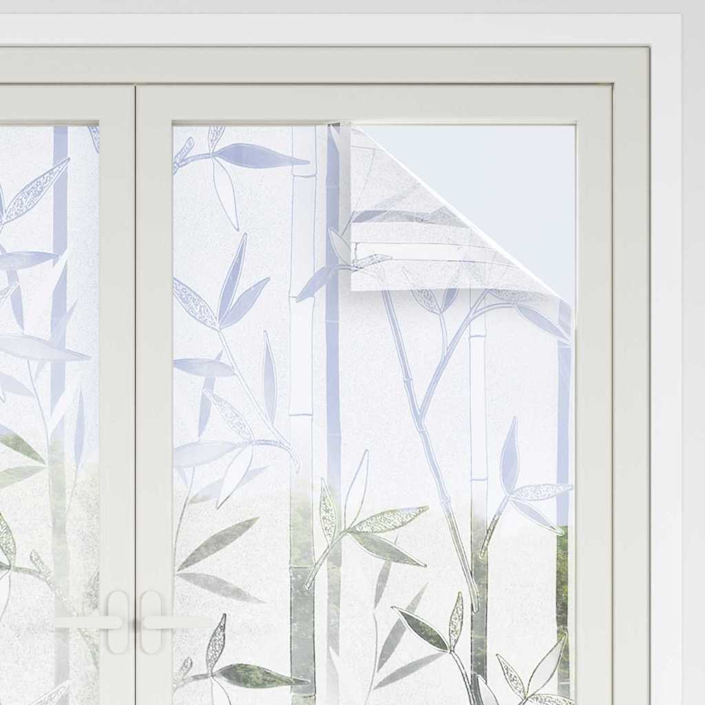 Film De Fenêtre Statique Motif Bambou 90 X 500 Cm Pvc