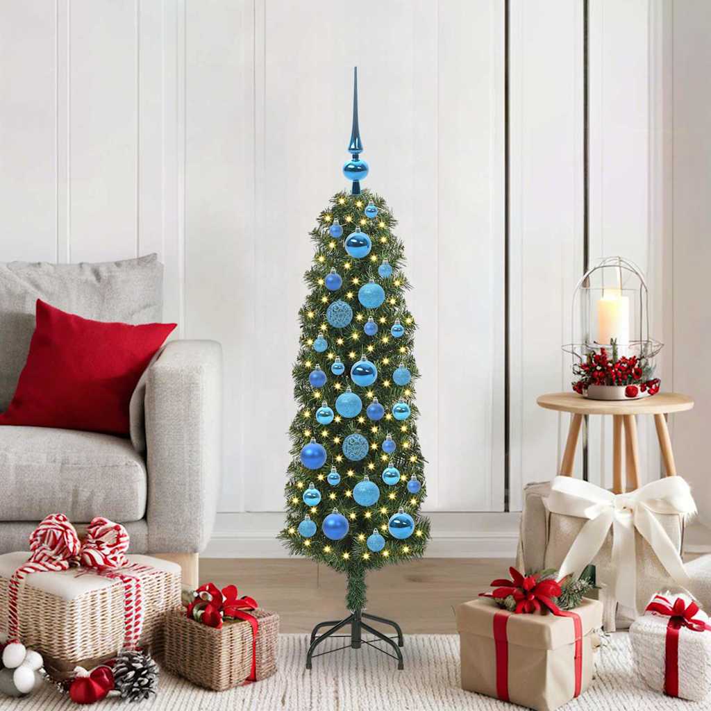 Sapin De Noël Artificiel Vert Pvc Et Acier Et Plastique