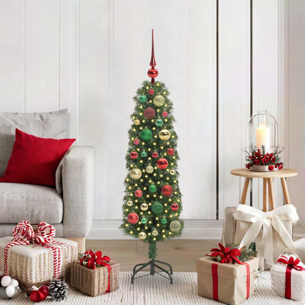 Sapin De Noël Artificiel Vert Pvc Et Acier Et Plastique