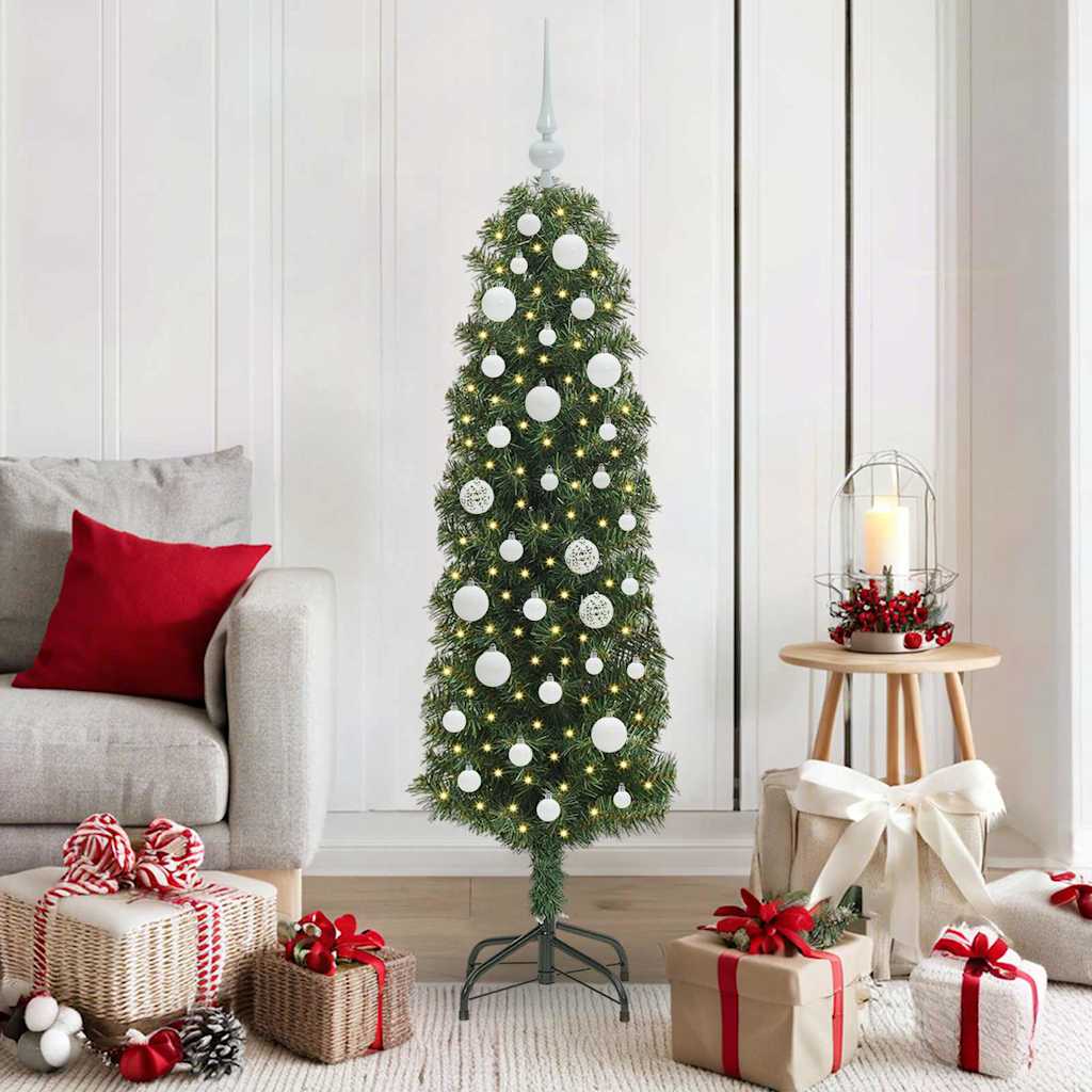 Sapin De Noël Artificiel Vert Pvc Et Acier Et Plastique