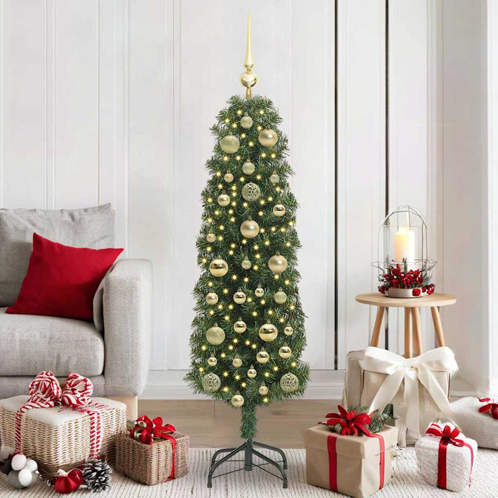 Sapin De Noël Artificiel Vert Pvc Et Acier Et Plastique
