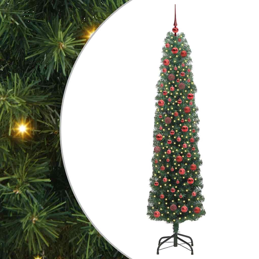 Sapin De Noël Artificiel Vert Pvc Et Acier Et Plastique