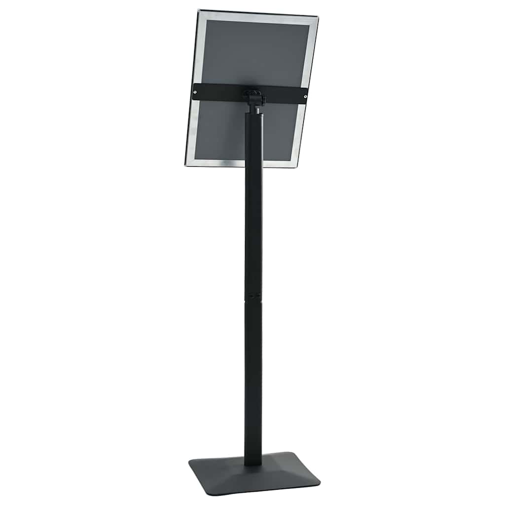Stand De Poster Sur Pied Argenté Fonte