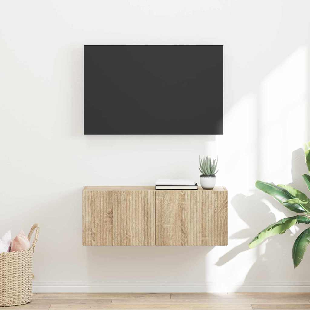 Meuble Tv Mural Bois D'ingénierie