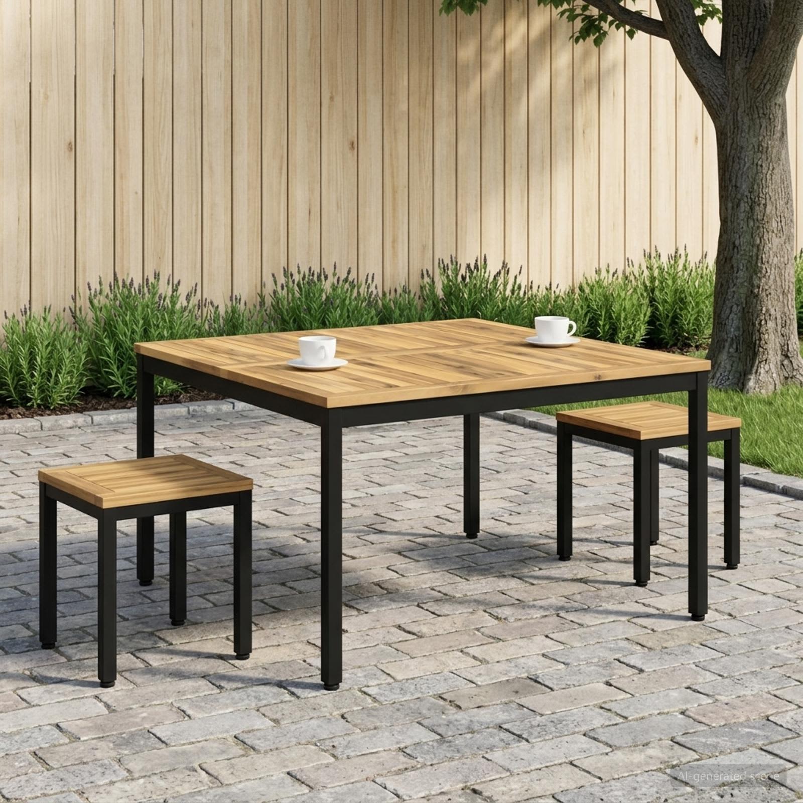 Table Basse Bois D'acacia Massif