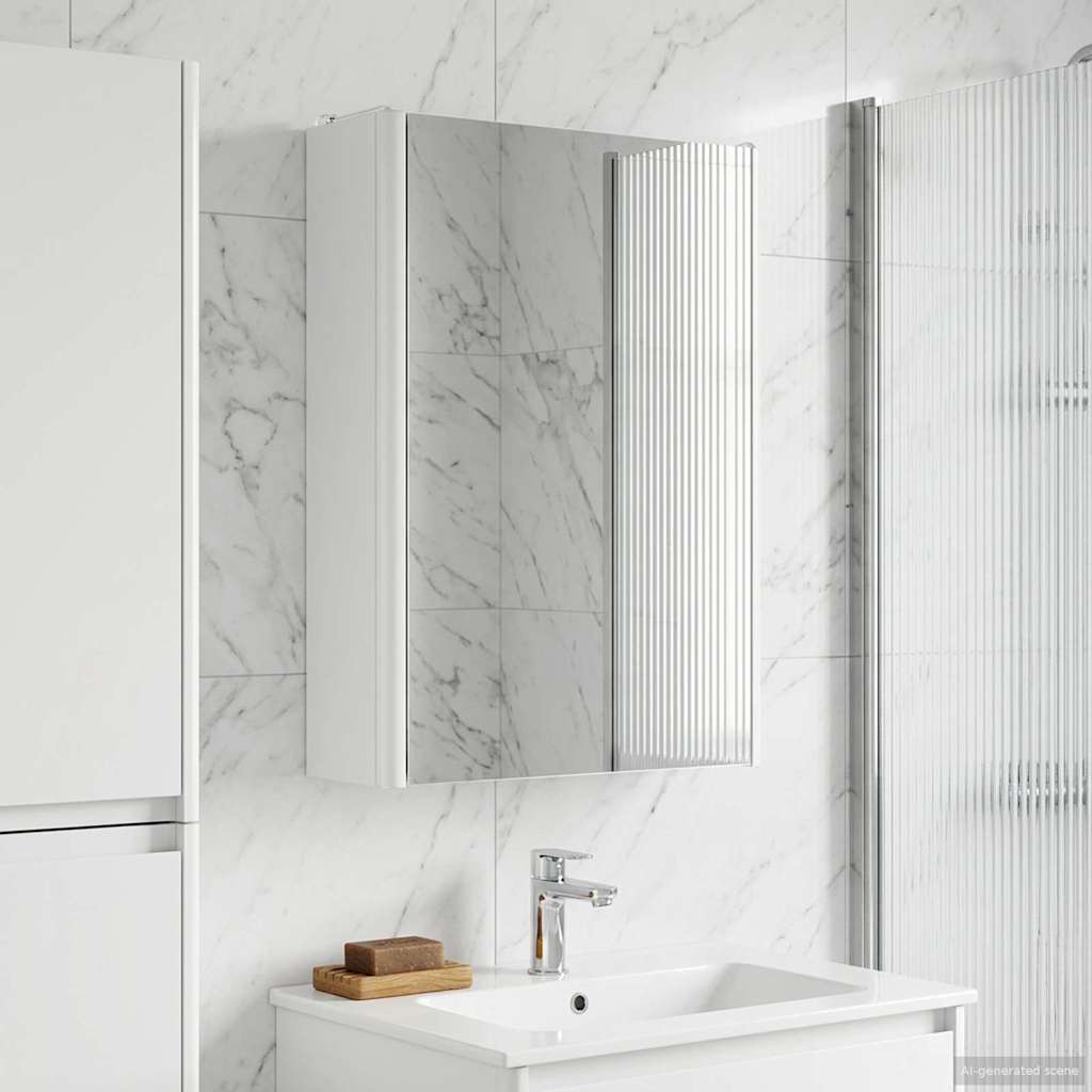 Armoire Miroir De Salle De Bain 53,5 X 15,5 X 70 Cm