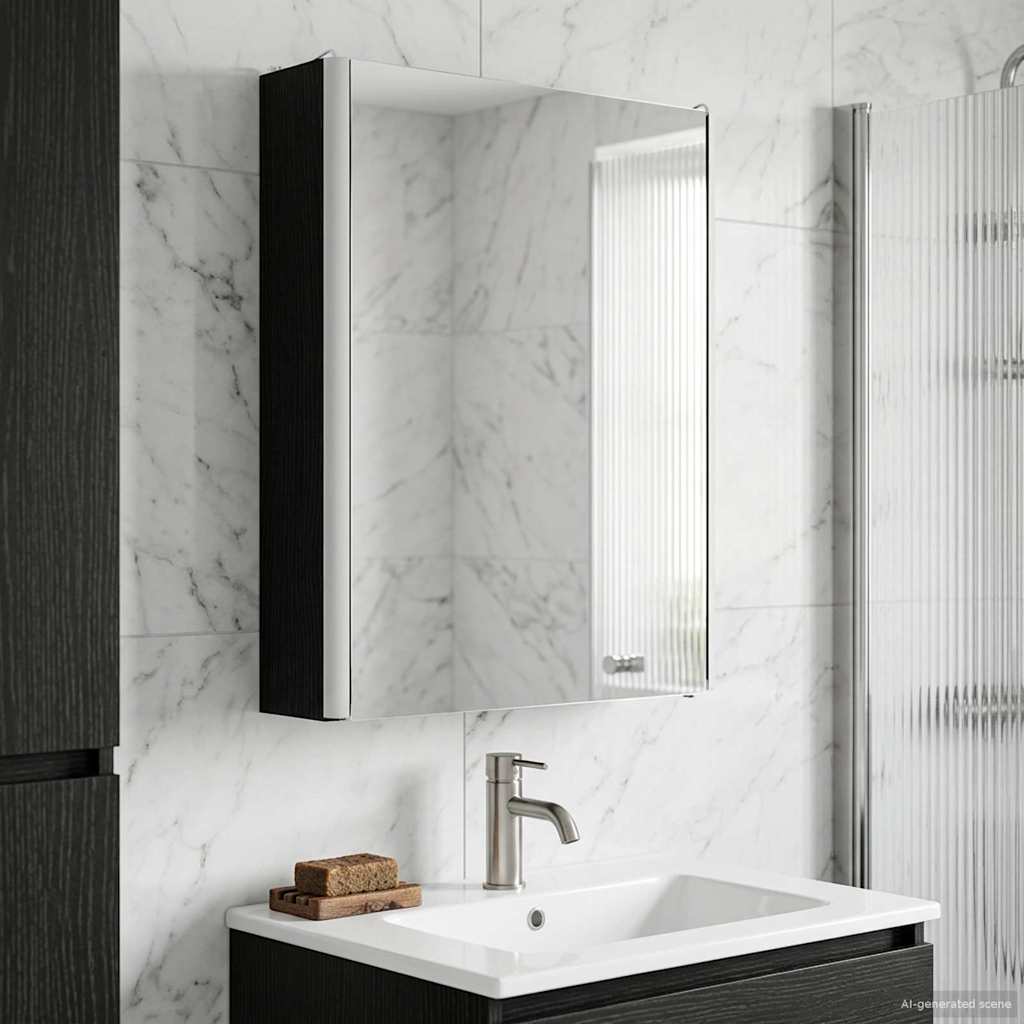 Armoire Miroir De Salle De Bain 53,5 X 15,5 X 70 Cm