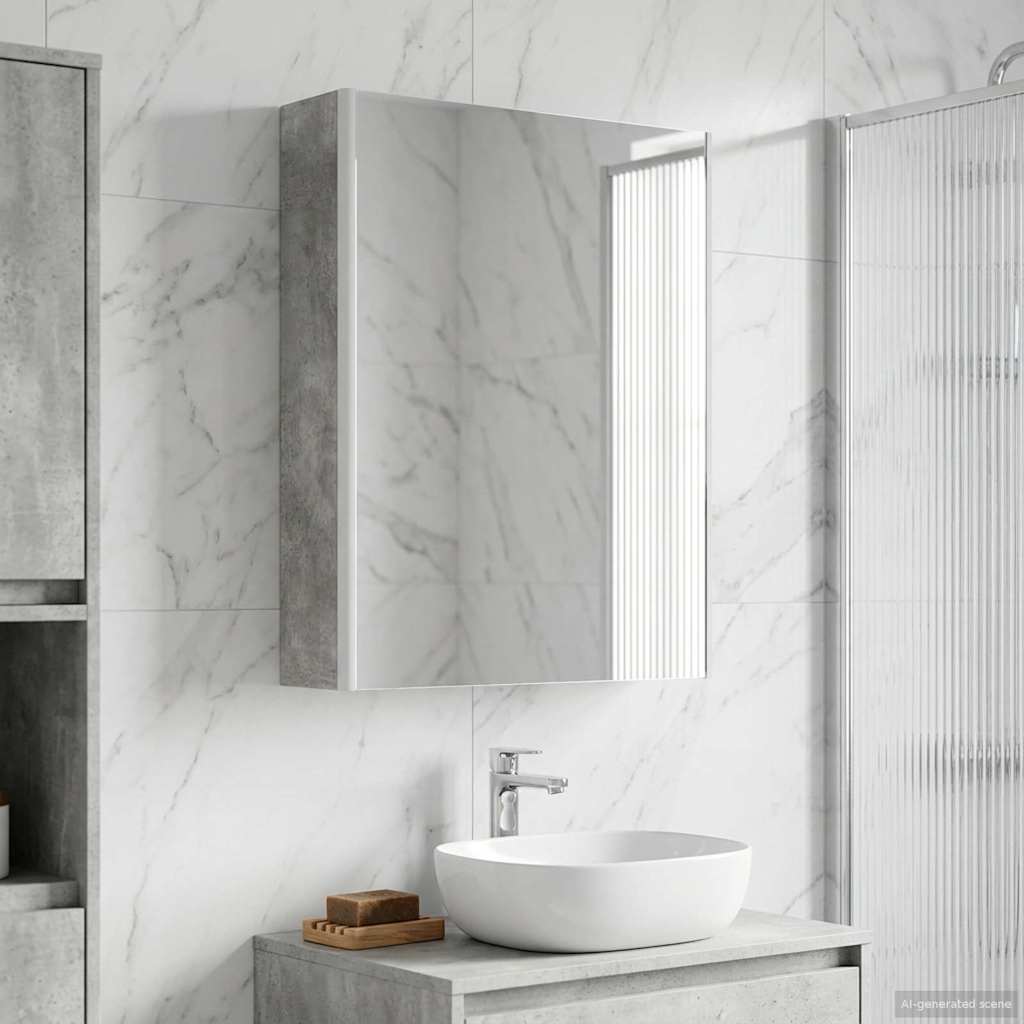 Armoire Miroir De Salle De Bain 53,5 X 15,5 X 70 Cm