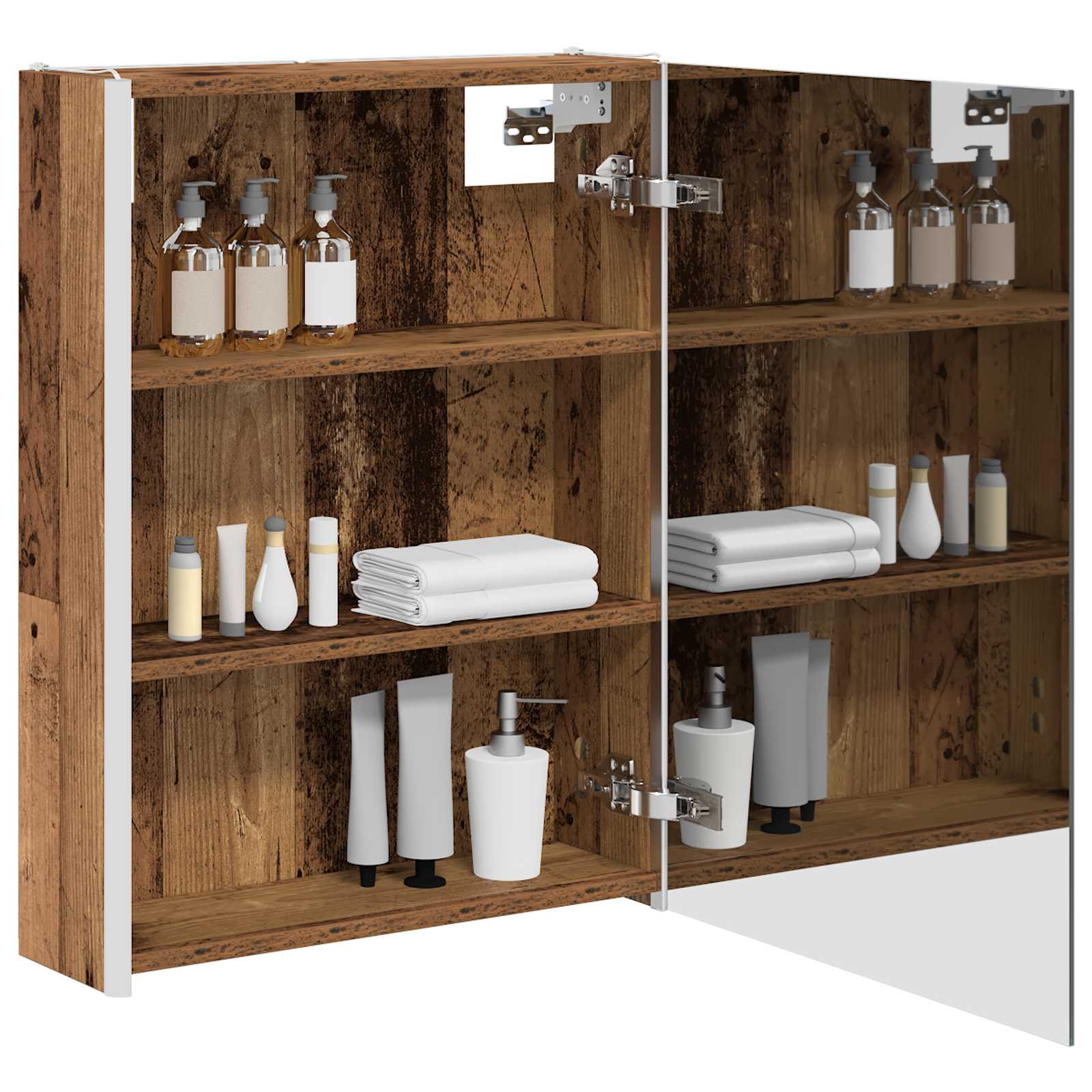 Armoire Miroir De Salle De Bain 53,5 X 15,5 X 70 Cm