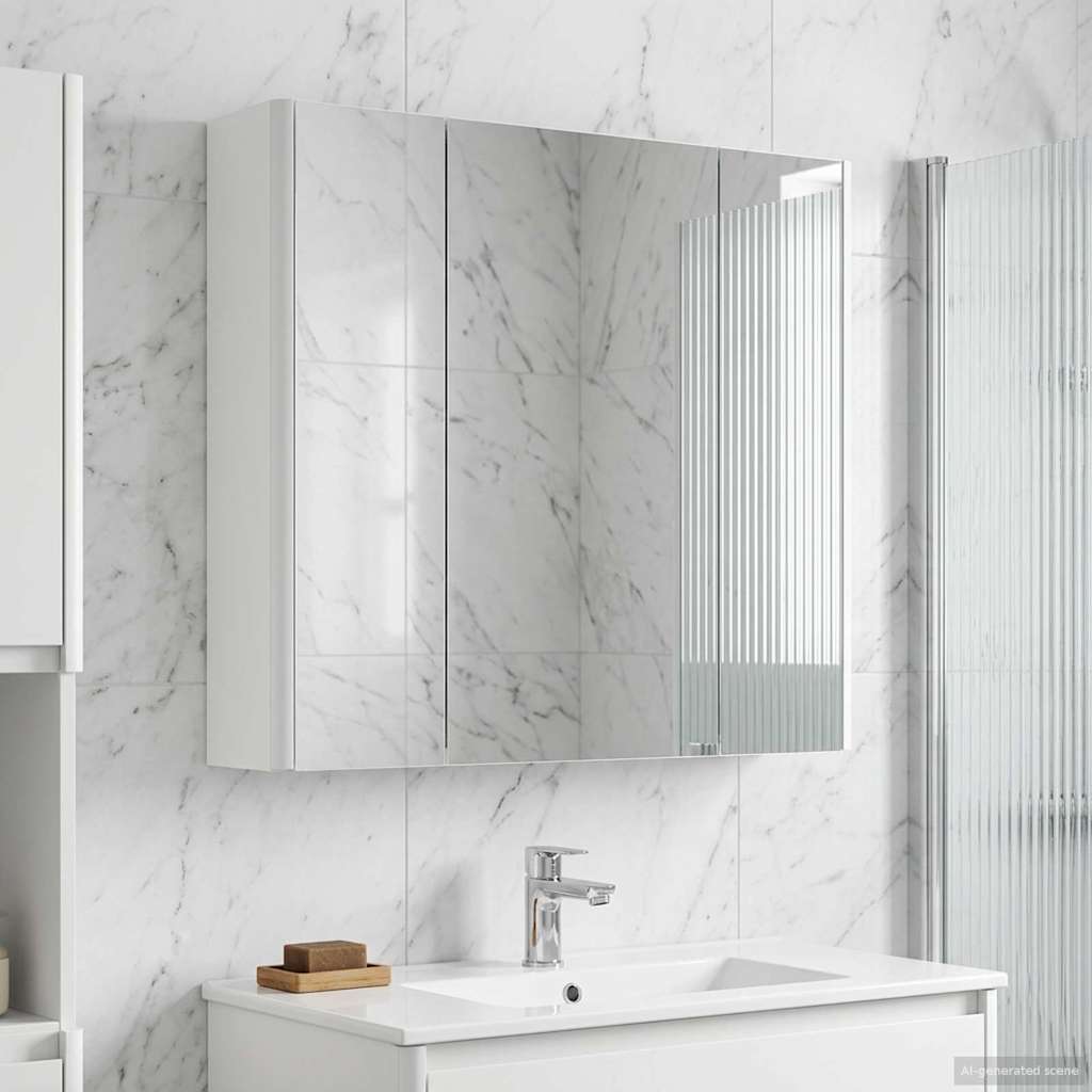 Armoire Miroir De Salle De Bain 53,5 X 15,5 X 70 Cm