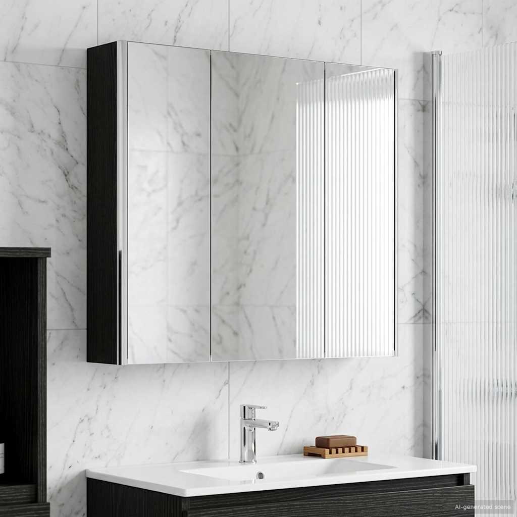 Armoire Miroir De Salle De Bain 53,5 X 15,5 X 70 Cm