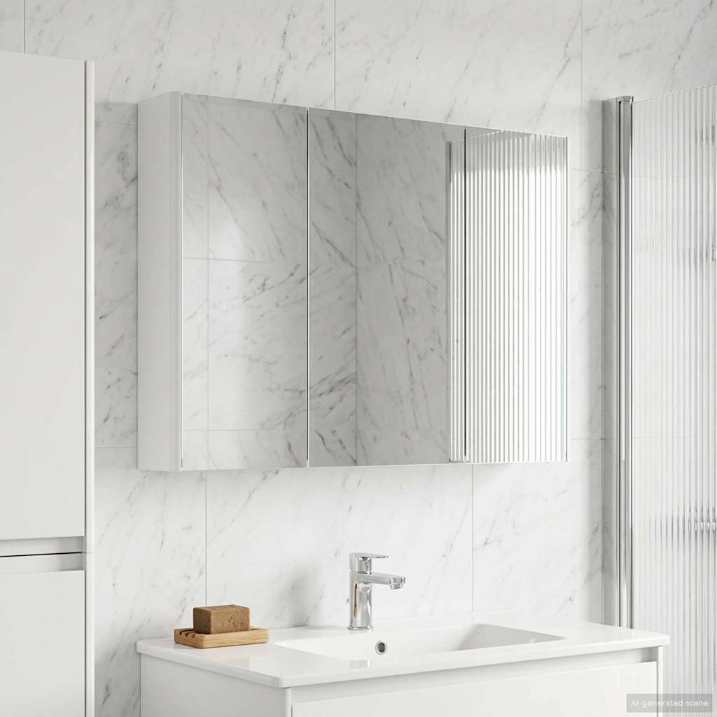 Armoire Miroir De Salle De Bain 53,5 X 15,5 X 70 Cm