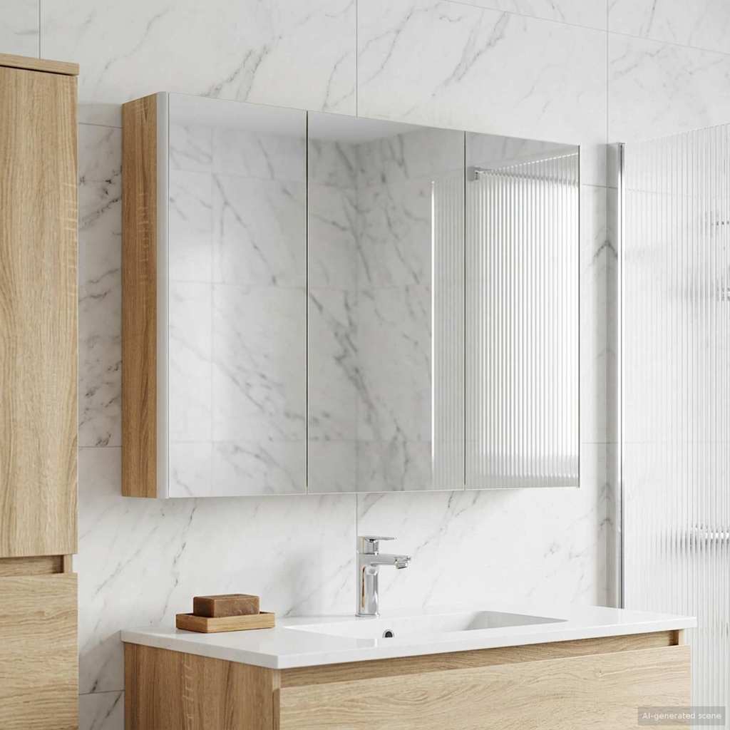 Armoire Miroir De Salle De Bain 53,5 X 15,5 X 70 Cm