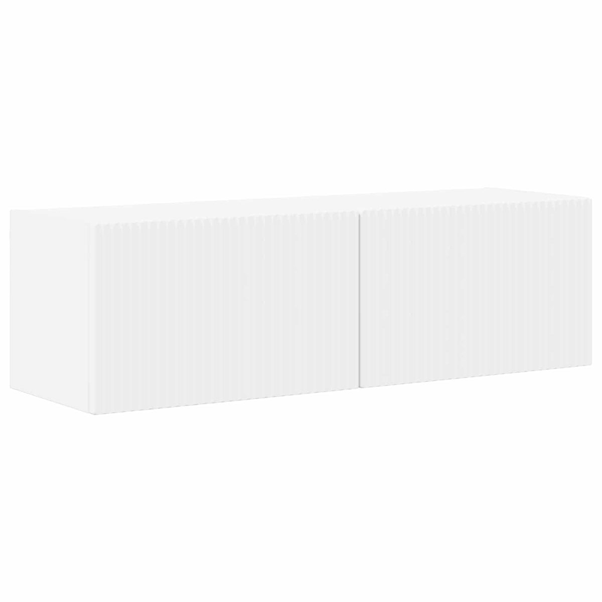 Ensemble Meuble Tv Montage Mural 5 Pcs Blanc Bois D'ingénierie