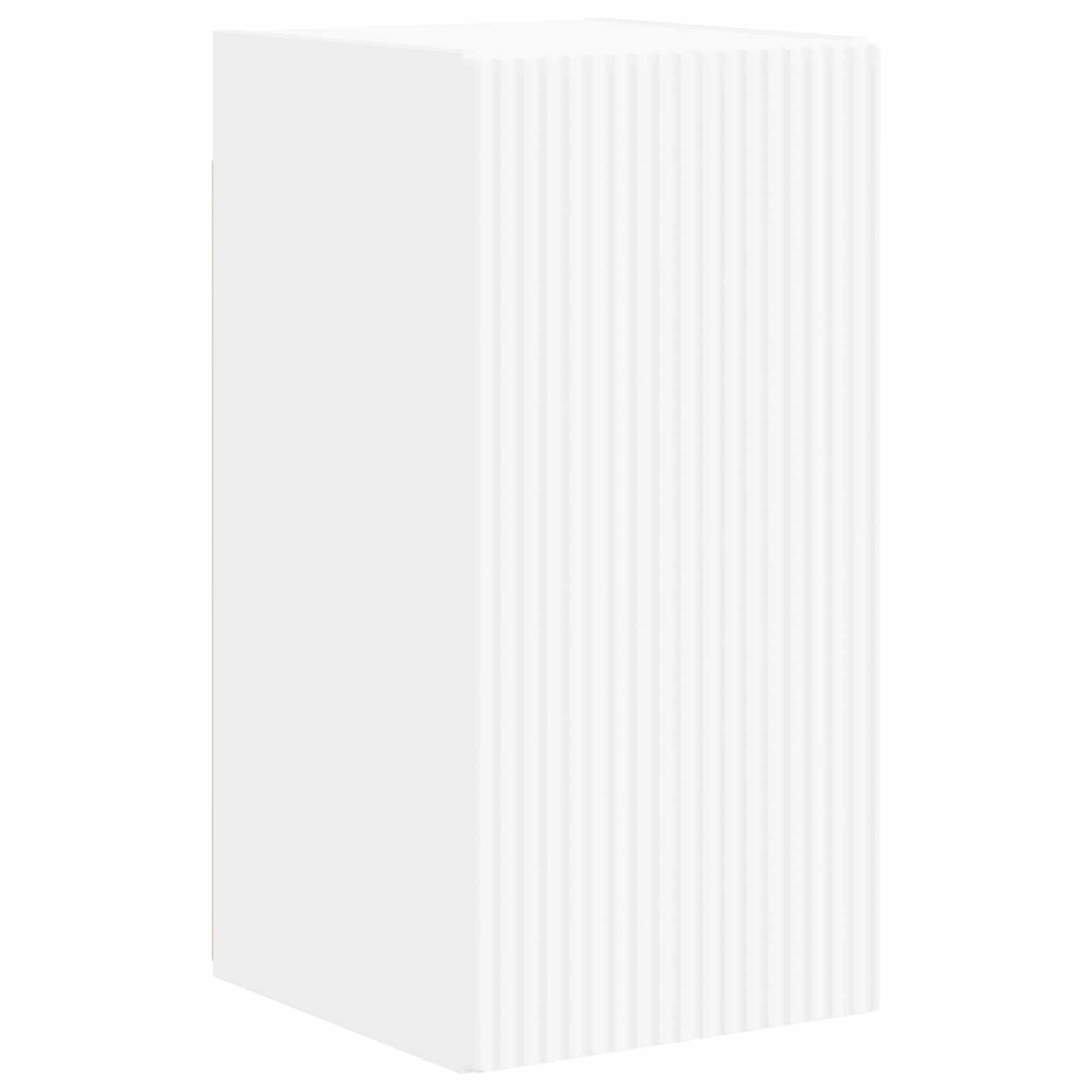 Ensemble Meuble Tv Montage Mural 5 Pcs Blanc Bois D'ingénierie