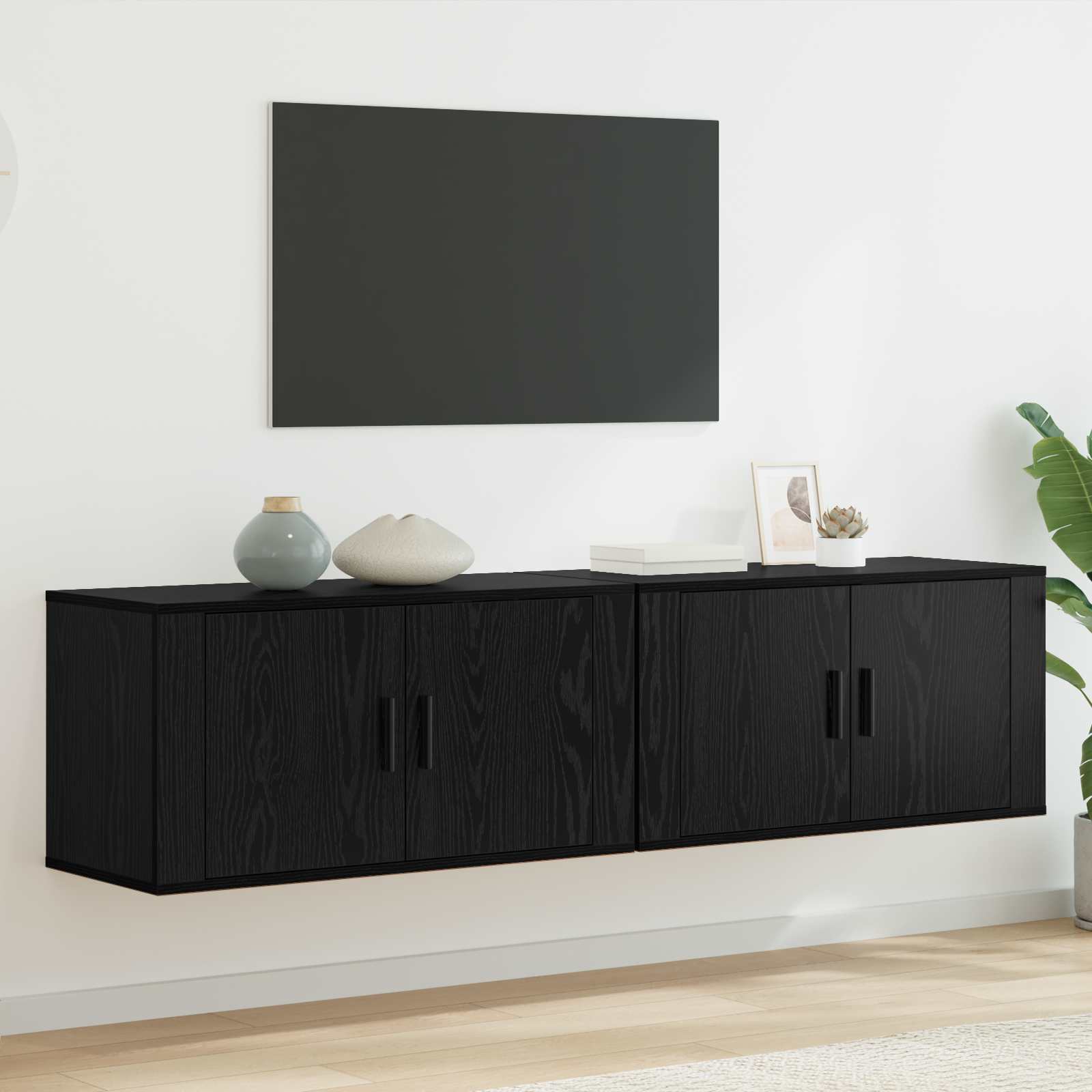 Meubles Tv Muraux 2 Pcs 100X34,5X40 Cm