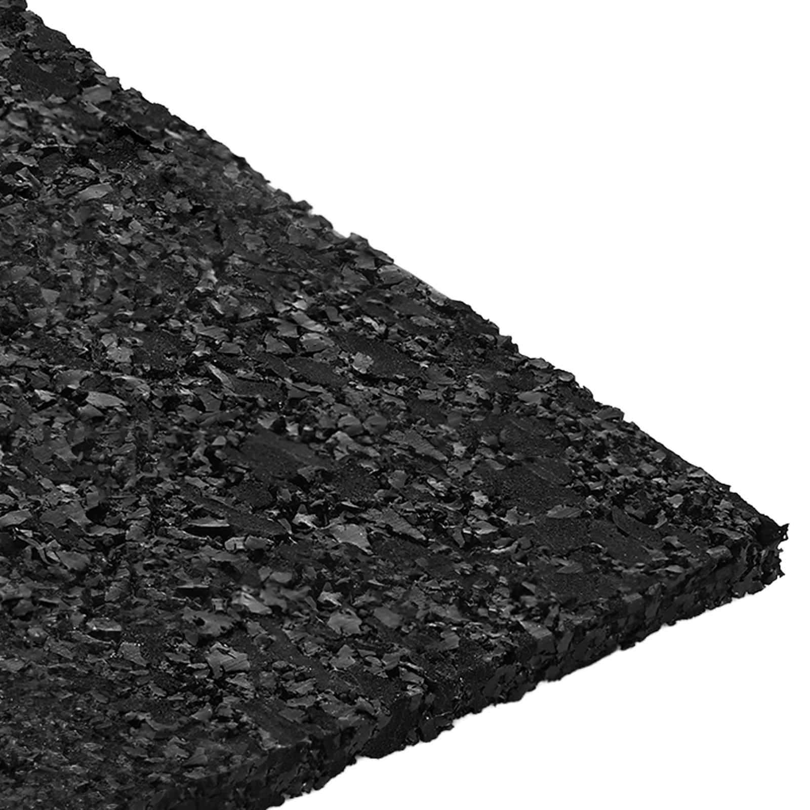 Tapis De Patio En Granulat De Caoutchouc Noir 6 X 9 X 0,3 Cm
