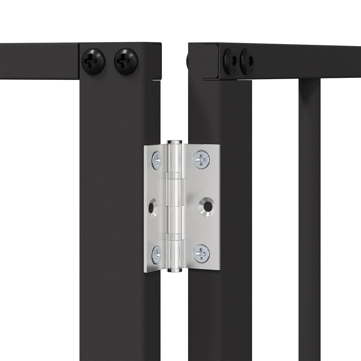 Porte Pour Chien 6 Pc Noir Acier Galvanisé
