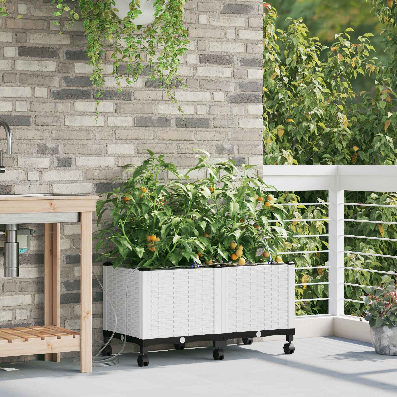 Cache-Pot De Jardin 4 Pc Pp
