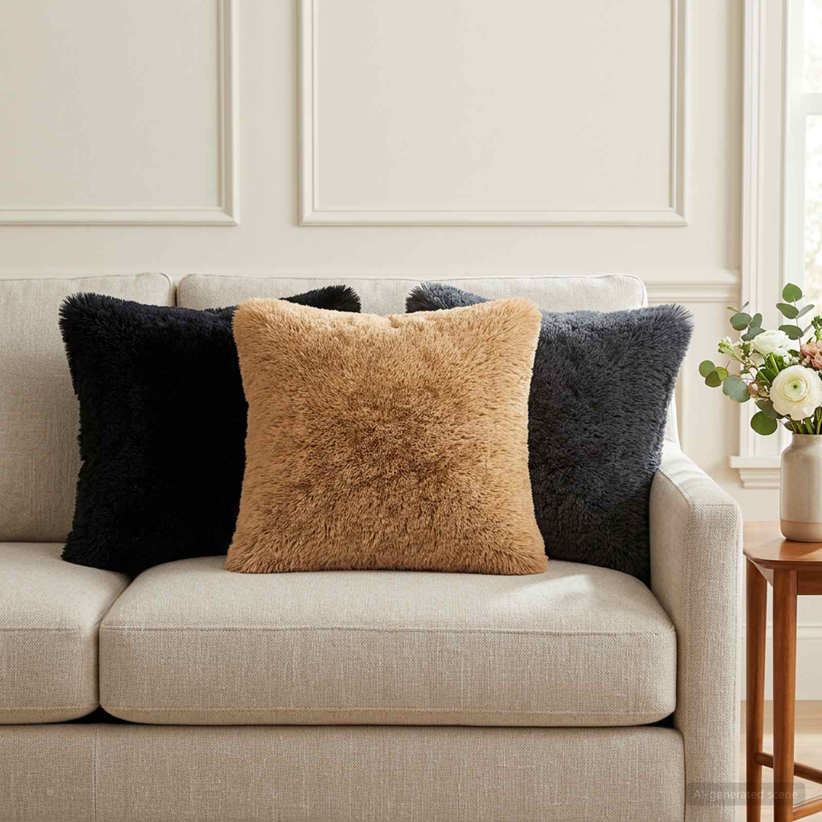 Coussin Avec Oreiller Heerlen 12 Pièces Fleece Pv