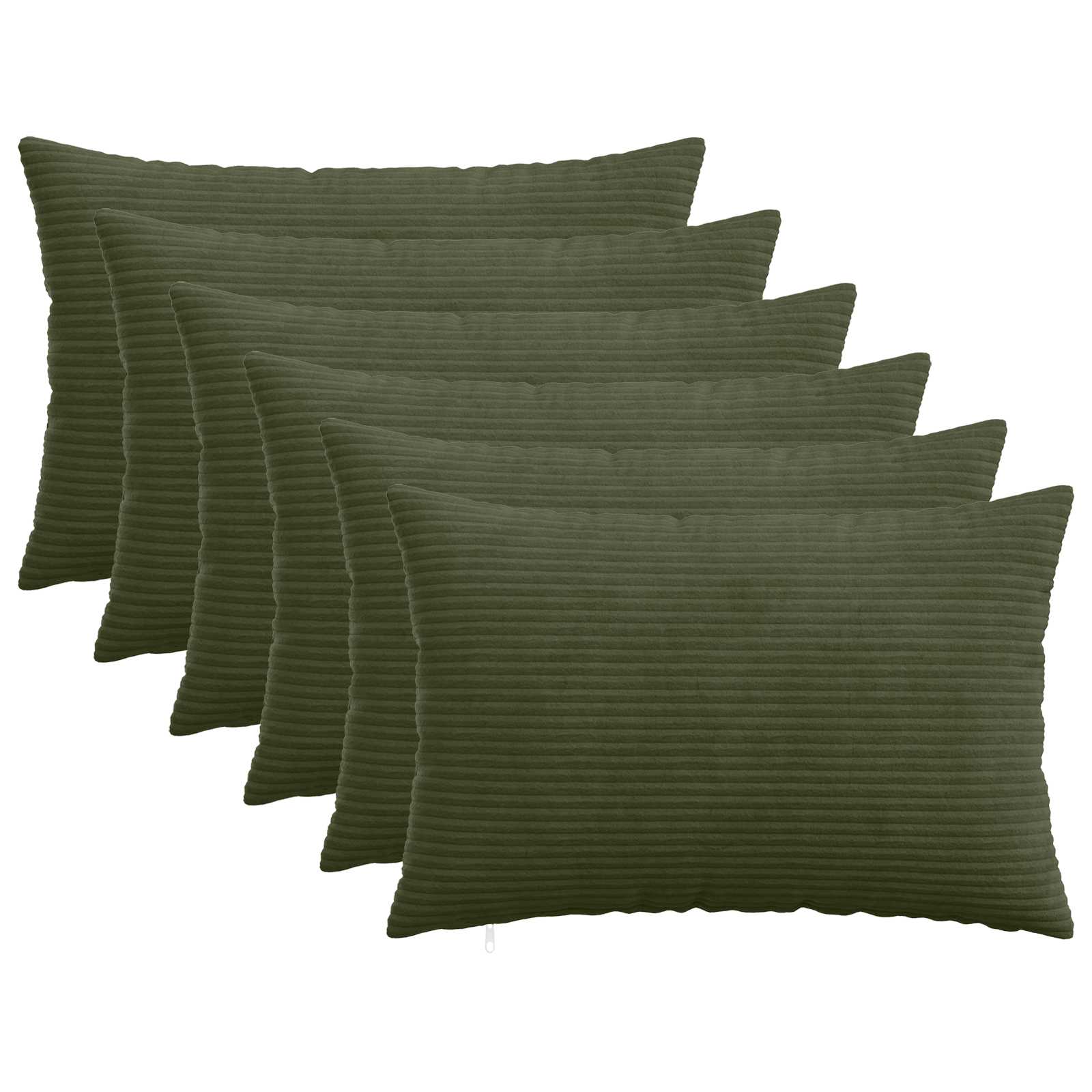 Housse De Coussin 2 Pcs Heerlen Vert Gris