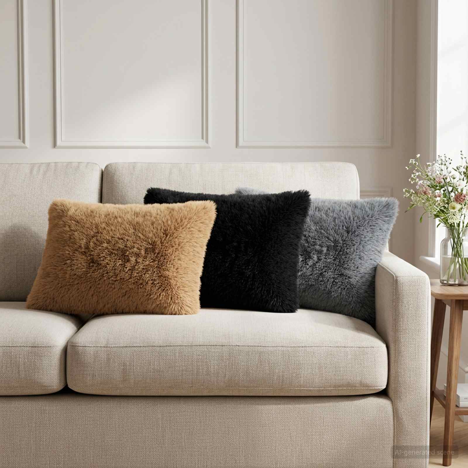 Housse De Coussin 6 Pcs Heerlen Fleece Pv
