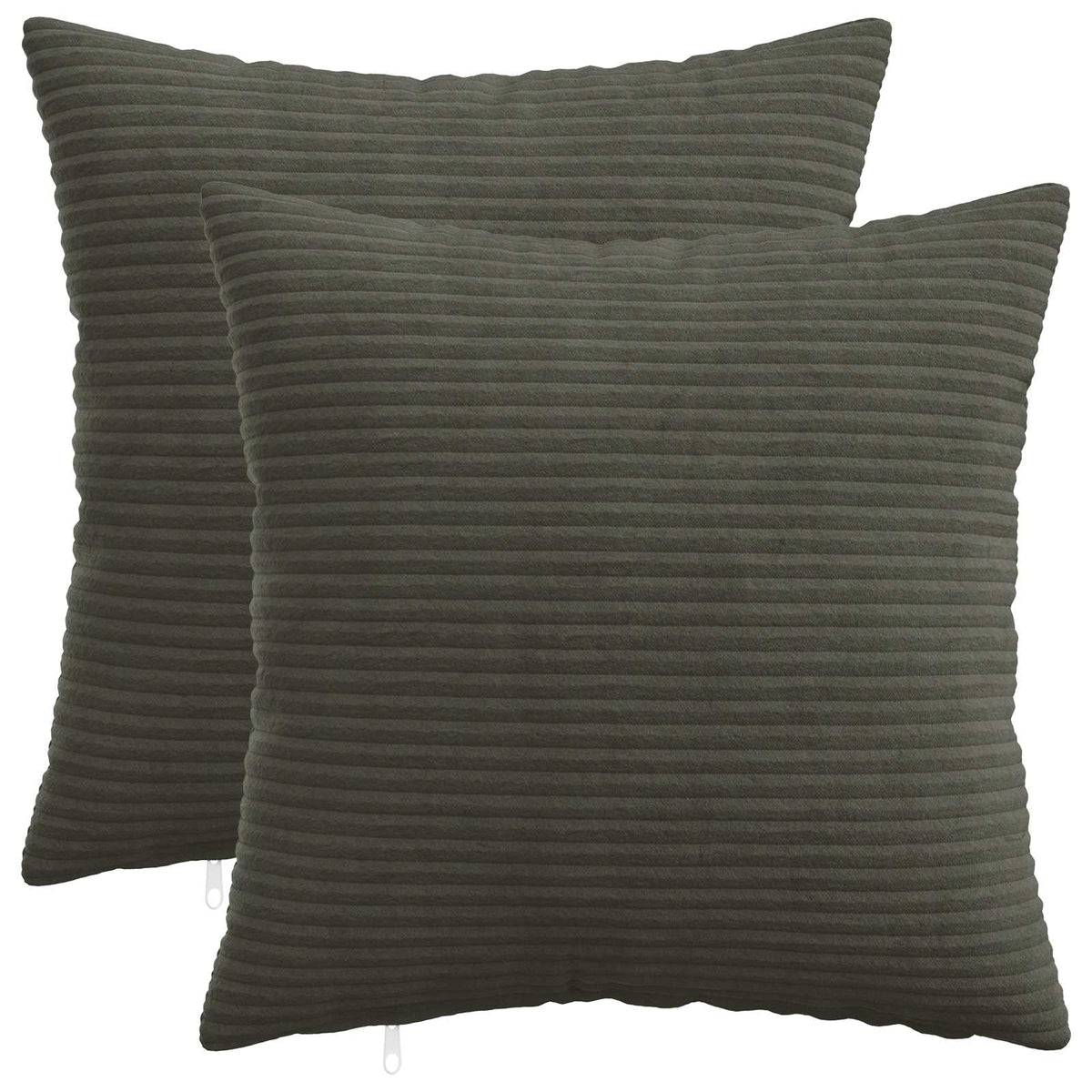 Housse De Coussin 2 Pcs Heerlen Vert Gris