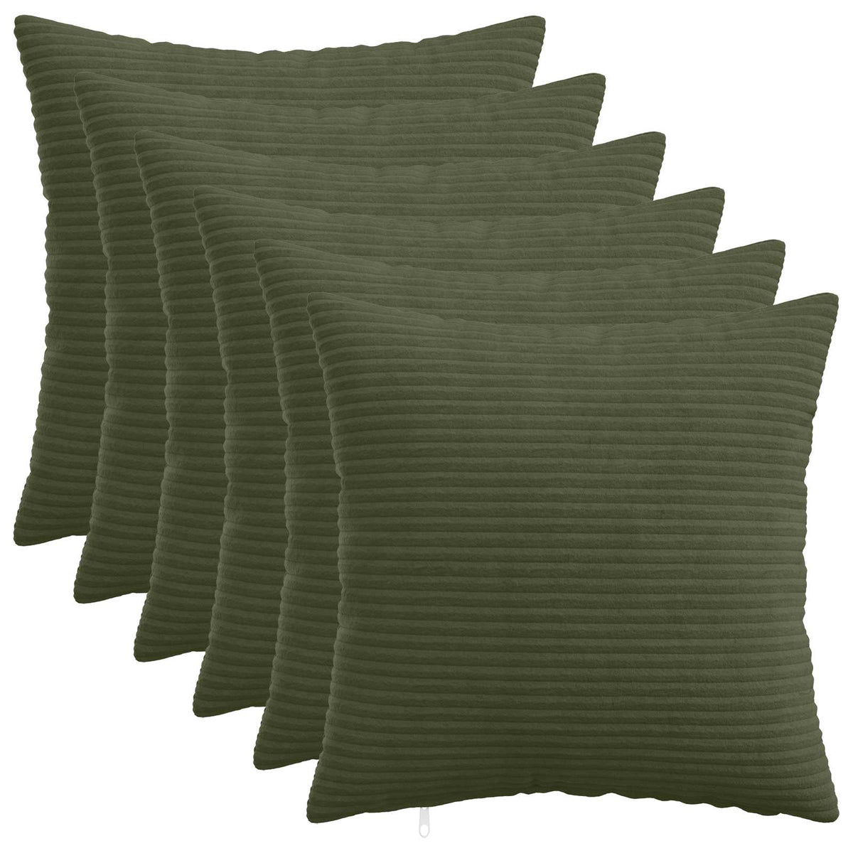 Housse De Coussin 2 Pcs Heerlen Vert Gris