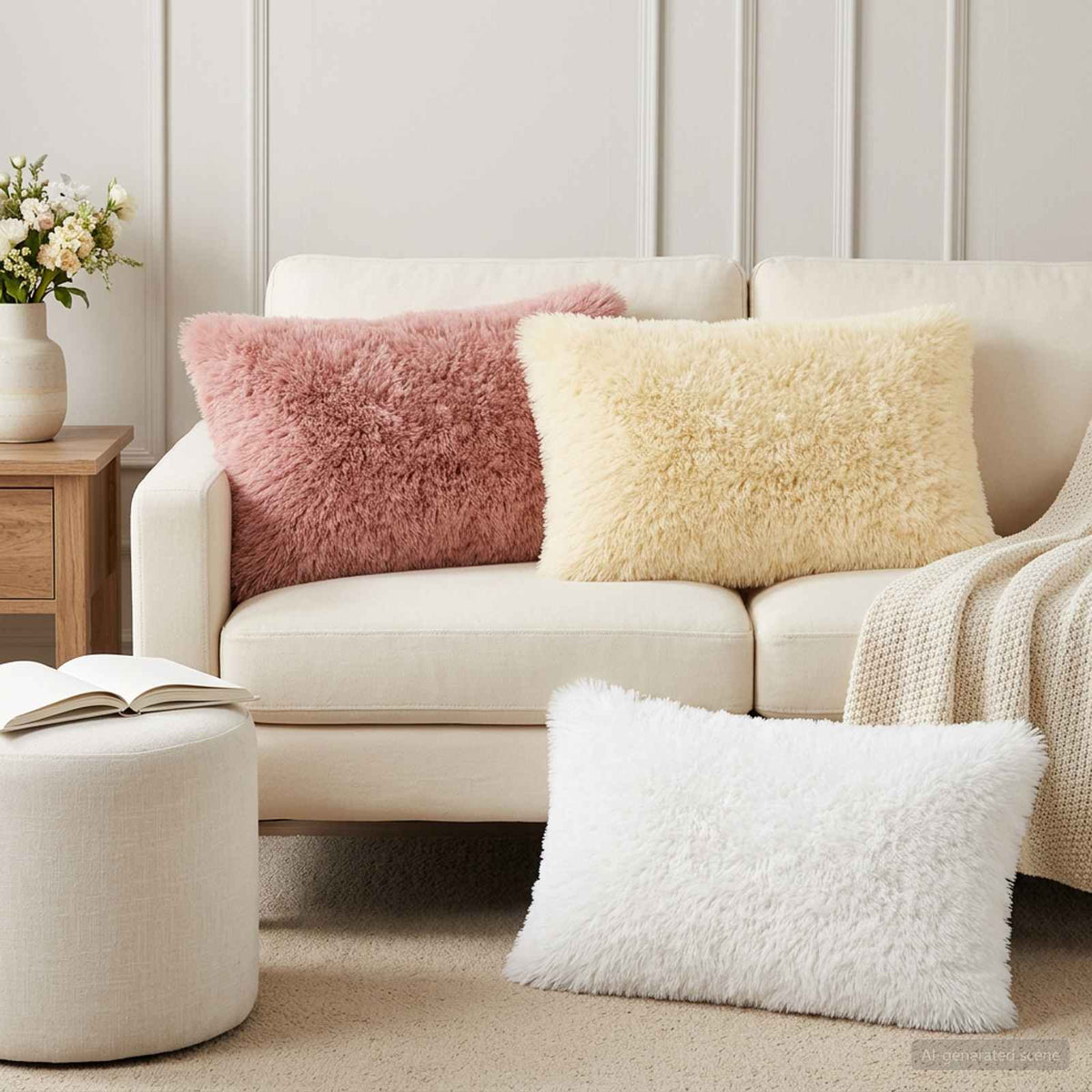 Housse De Coussin 6 Pcs Heerlen Fleece Pv