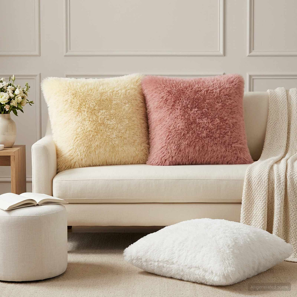 Housse De Coussin 6 Pcs Heerlen Fleece Pv