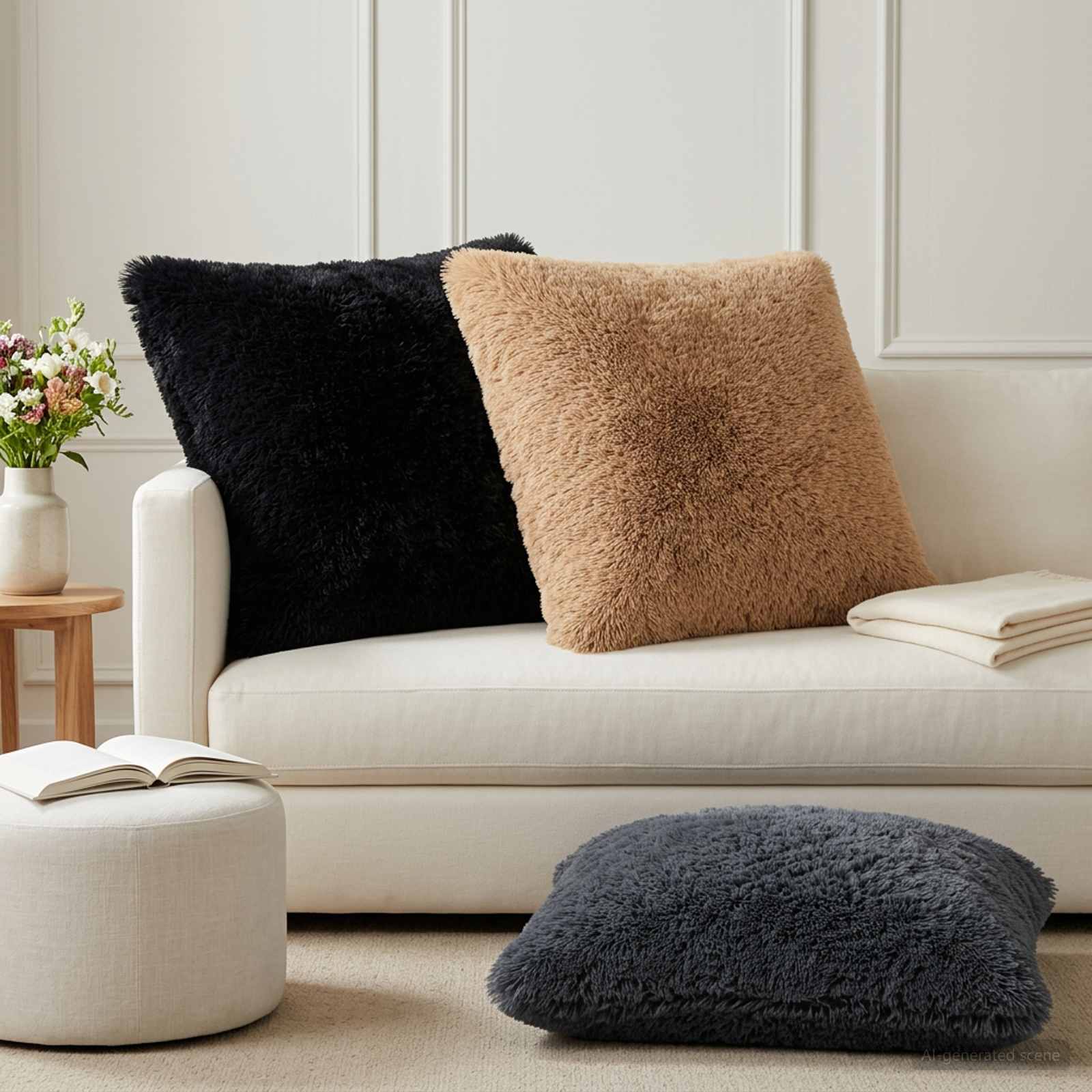 Housse De Coussin 6 Pcs Heerlen Fleece Pv