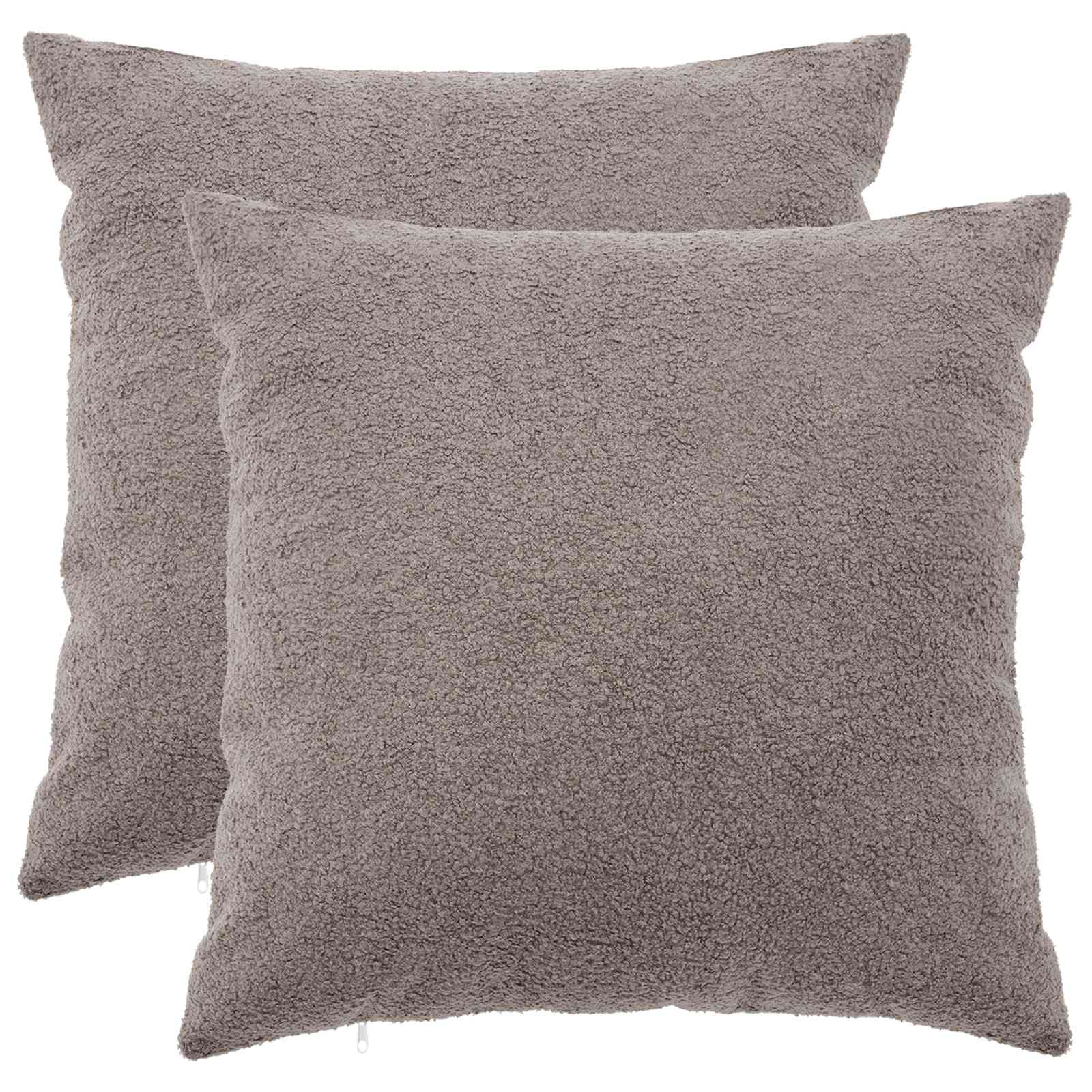 Housse De Coussin 2 Pcs Heerlen Bouclé