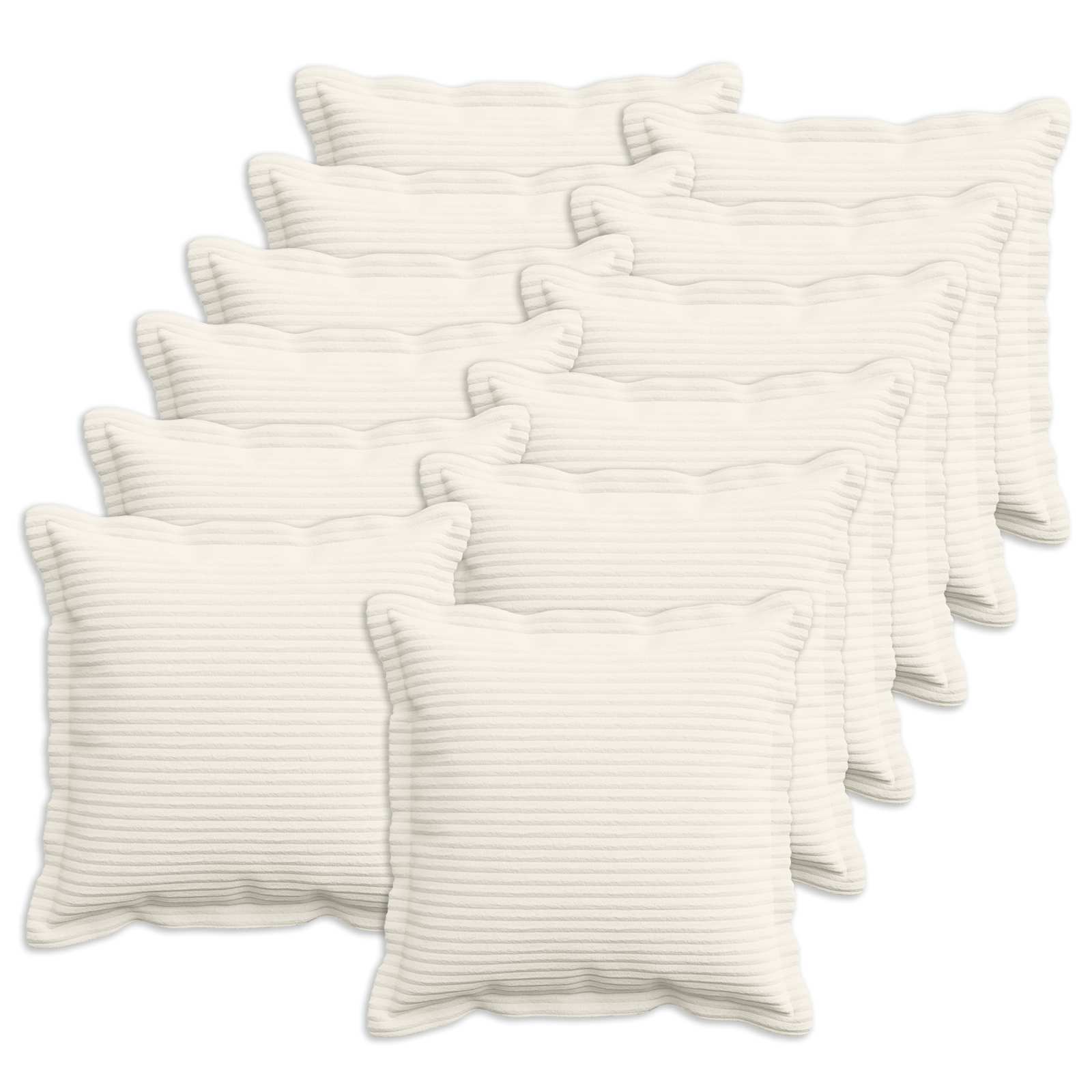 Housse De Coussin 6 Pc Houten Velours Côtelé
