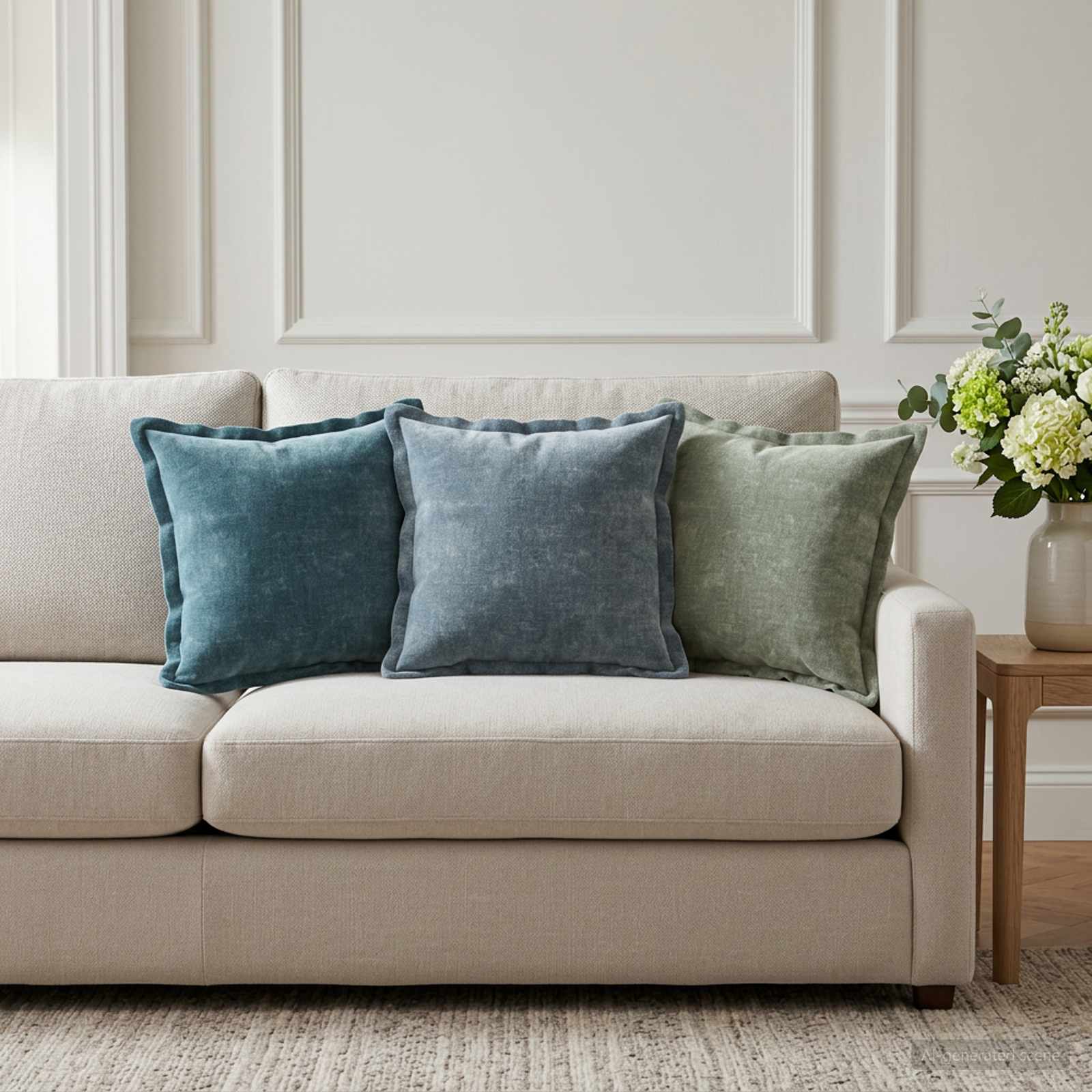 Housse De Coussin 6 Pc Houten Tissu Chenille
