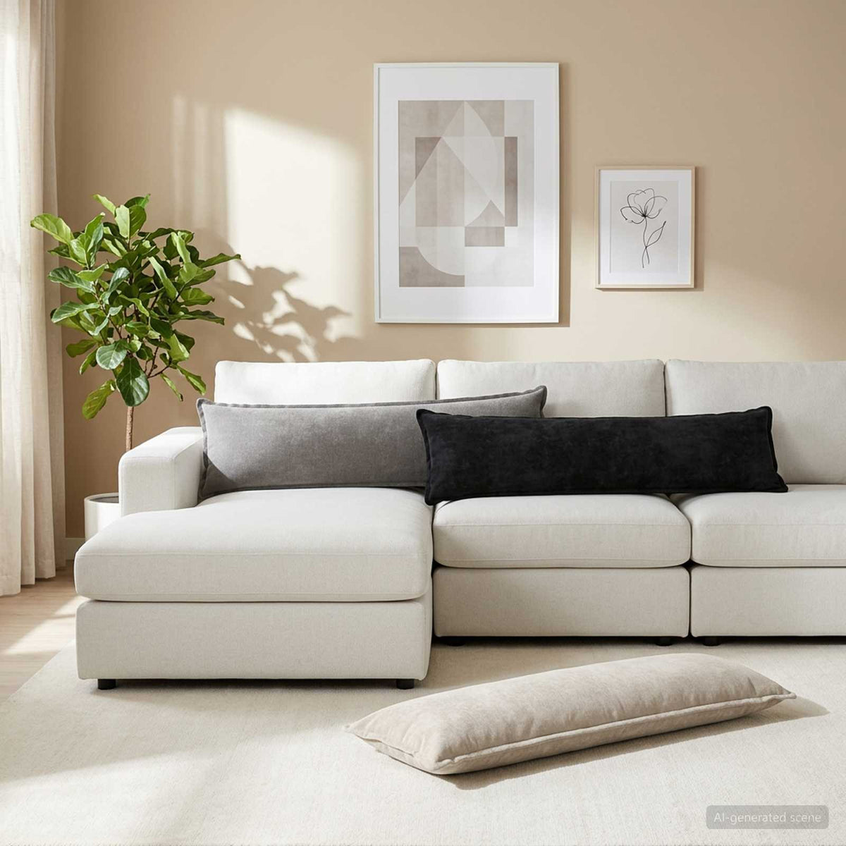 Housse De Coussin 6 Pc Houten Tissu Chenille