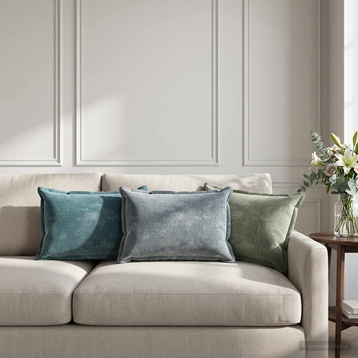 Housse De Coussin 6 Pc Houten Tissu Chenille