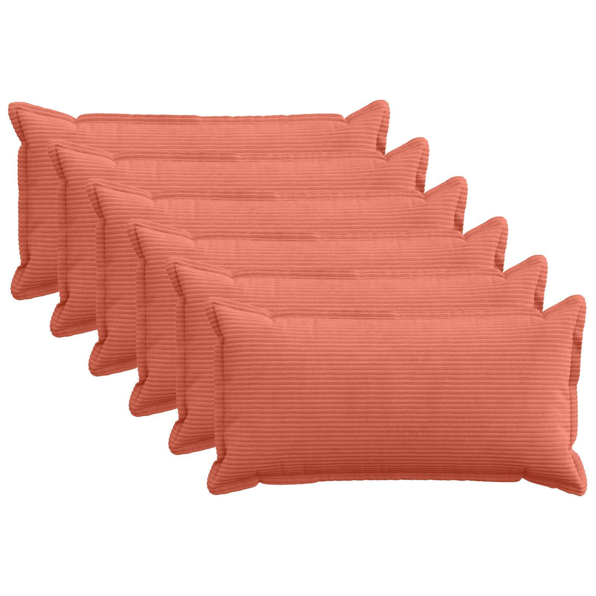 Housse De Coussin 6 Pc Houten Velours Côtelé