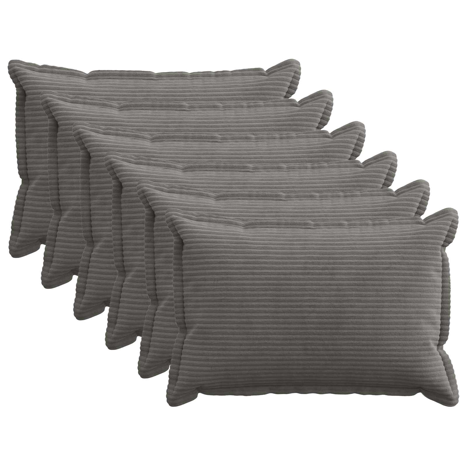 Housse De Coussin 6 Pc Houten Velours Côtelé
