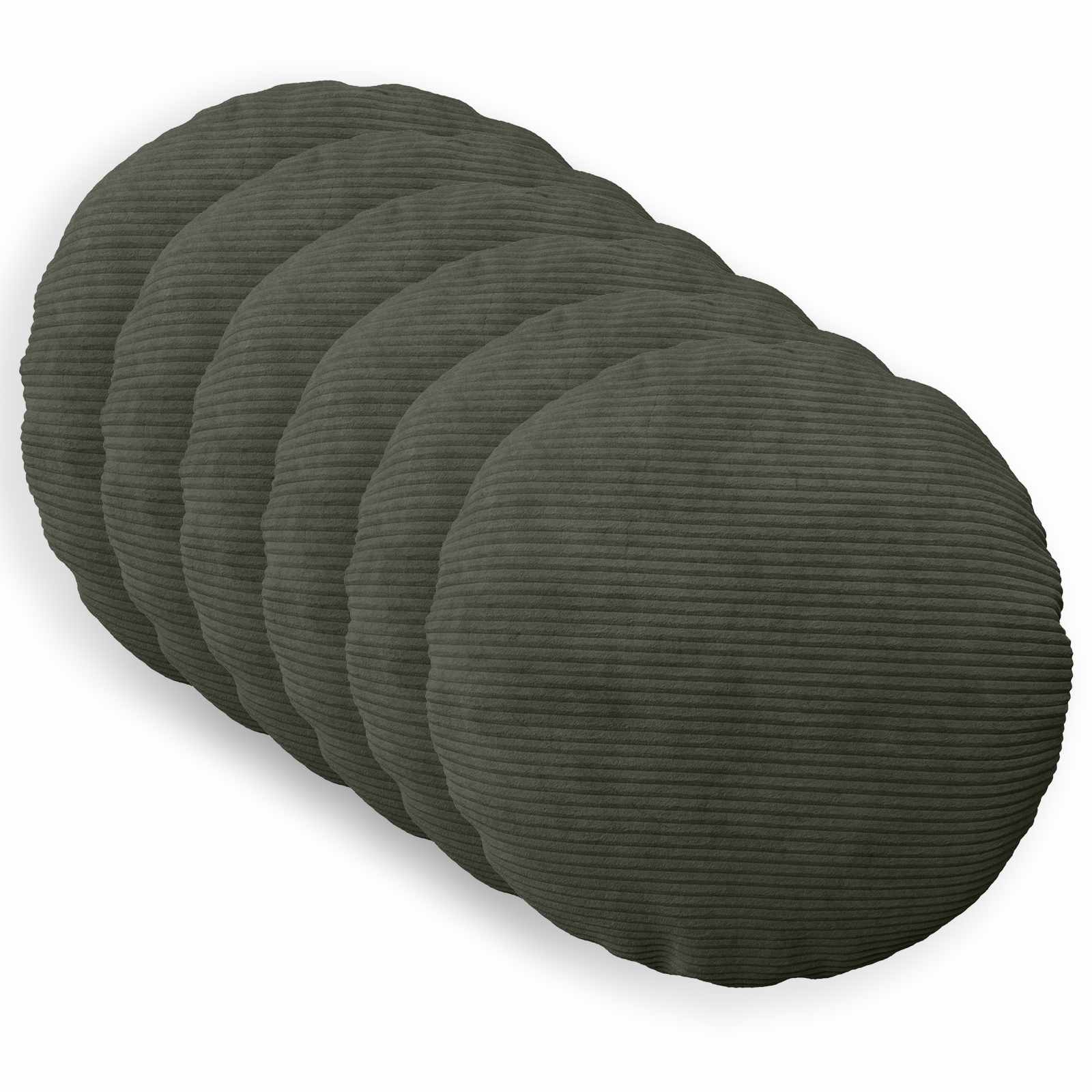 Housse De Coussin 2 Pcs Heerlen Vert Gris