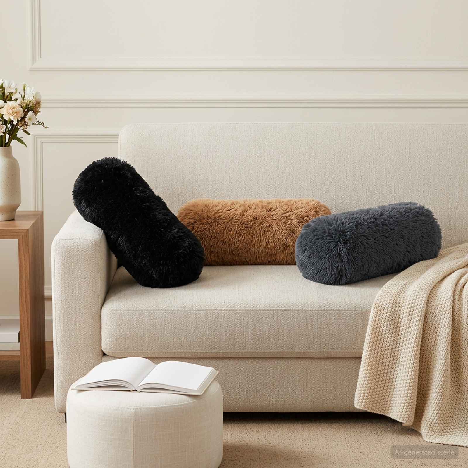 Housse De Coussin 6 Pcs Heerlen Fleece Pv