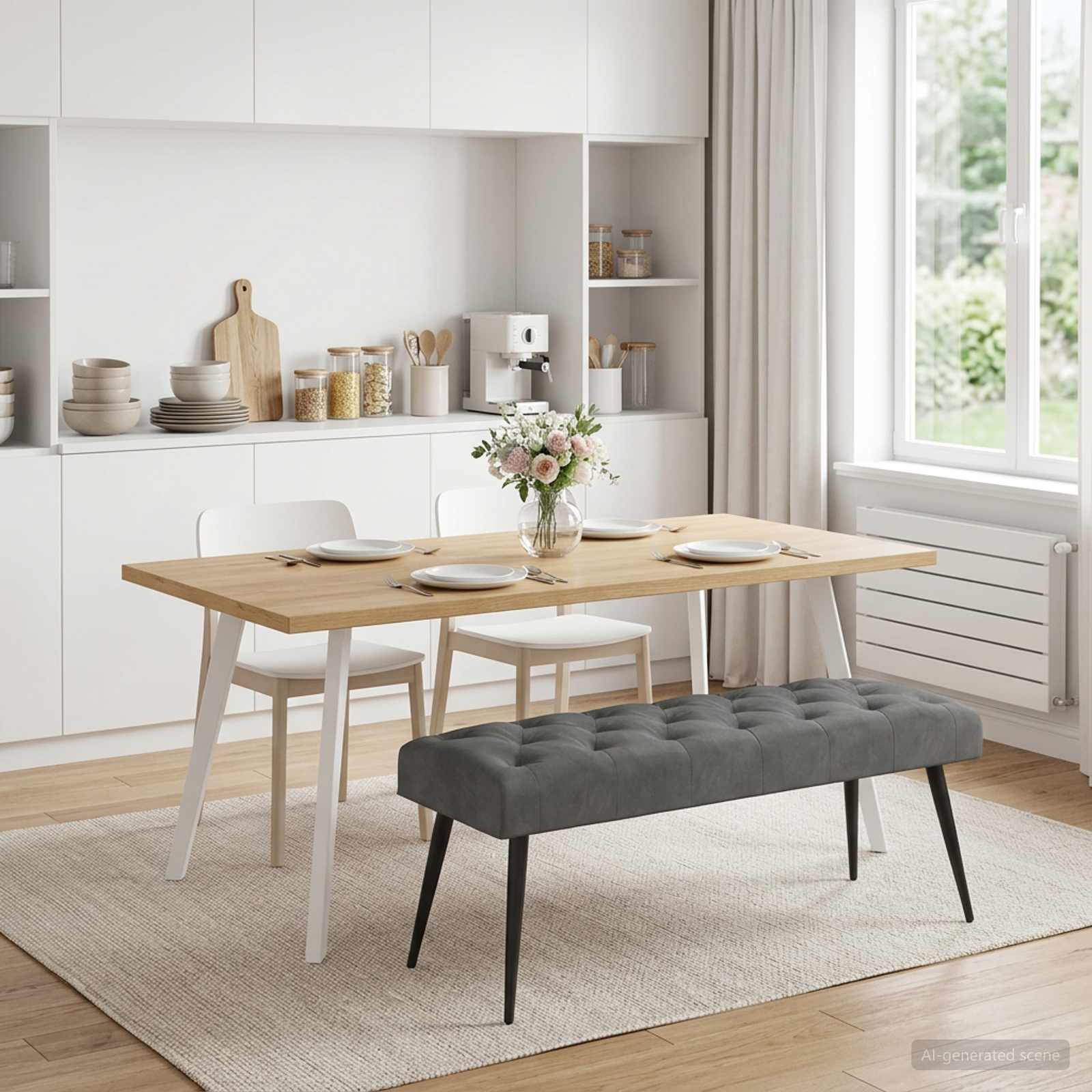 Banc Avec Capitonnage Bouton