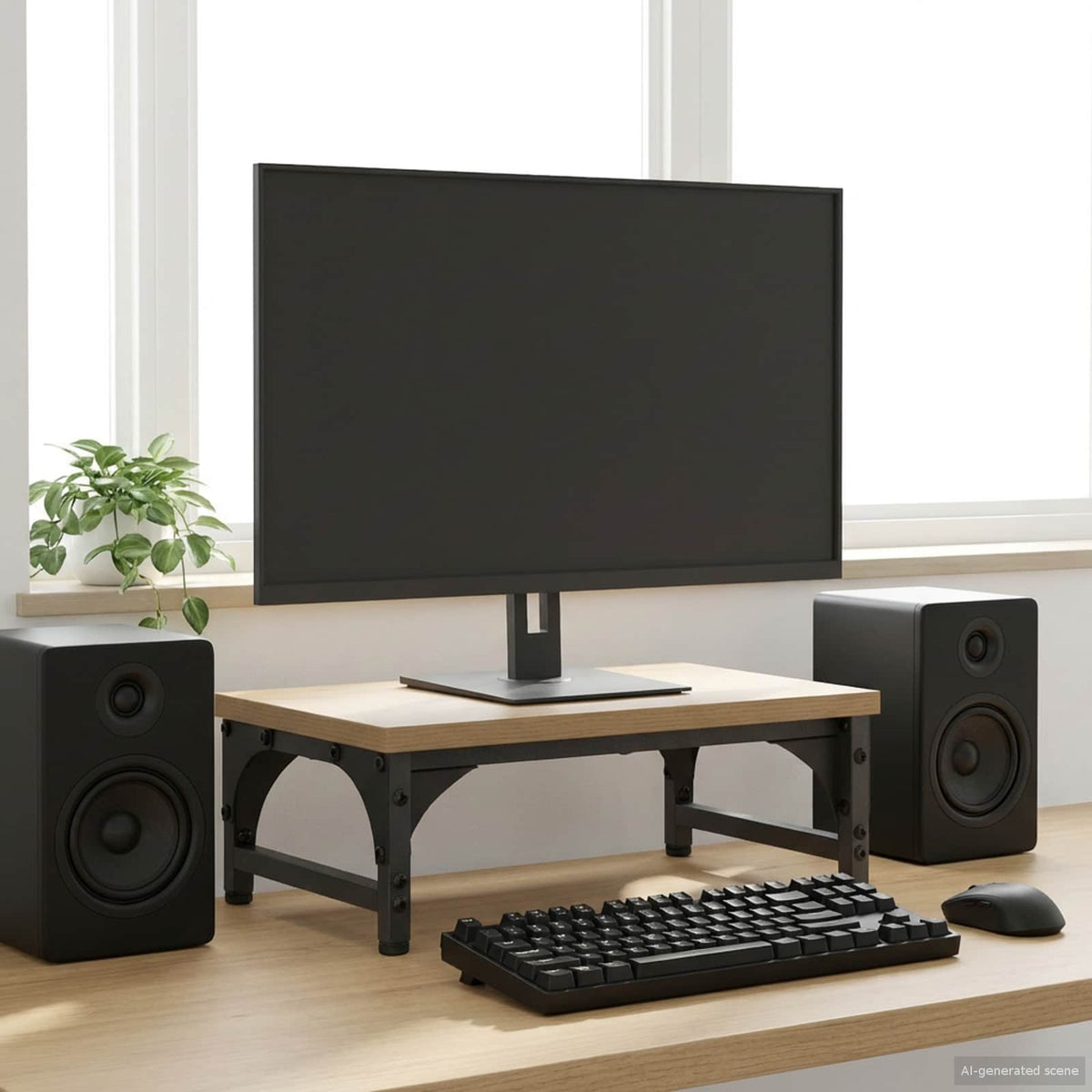 Support De Moniteur Bois D'ingénierie