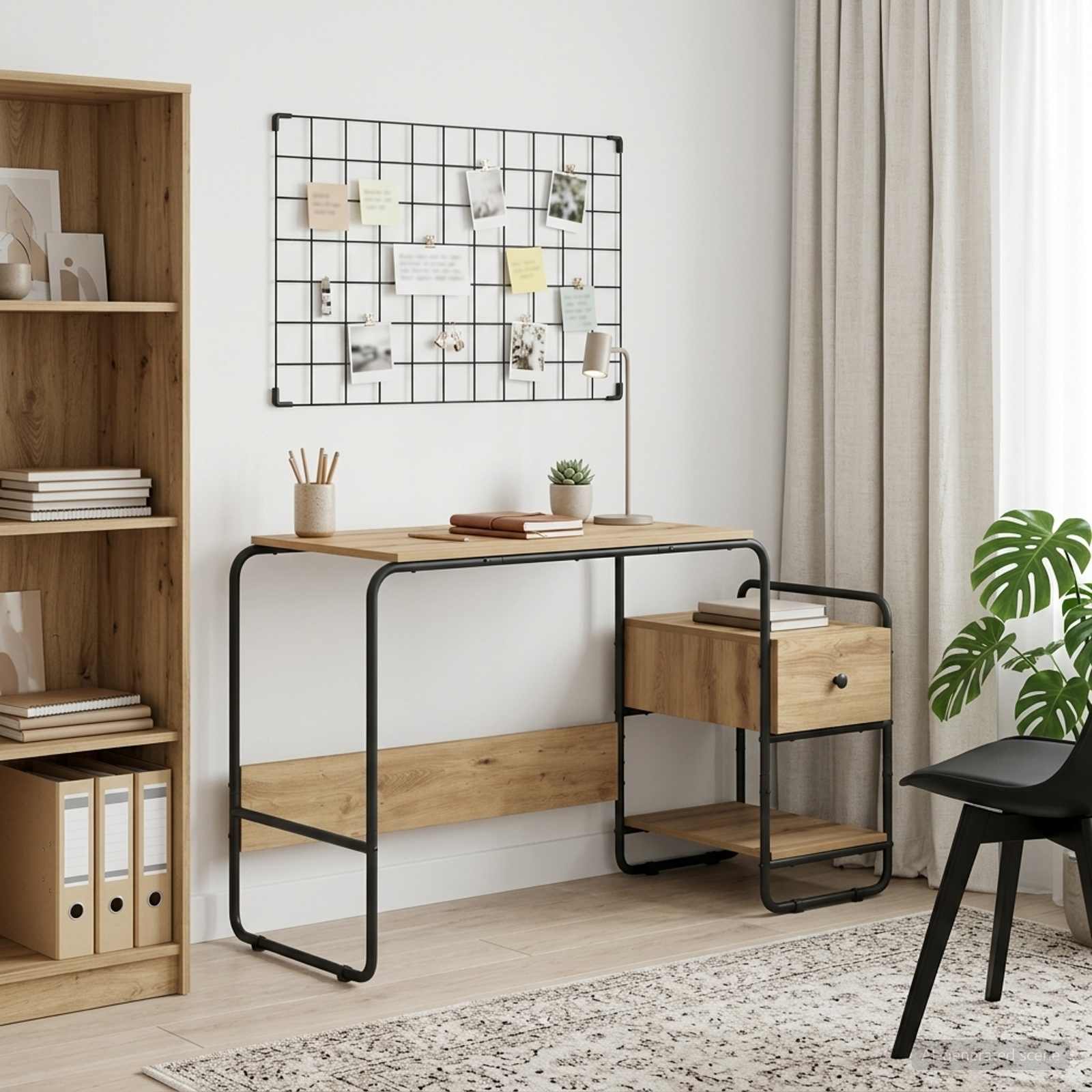 Bureau Avec Rangement 131,5 X 50 X 75,5 Cm