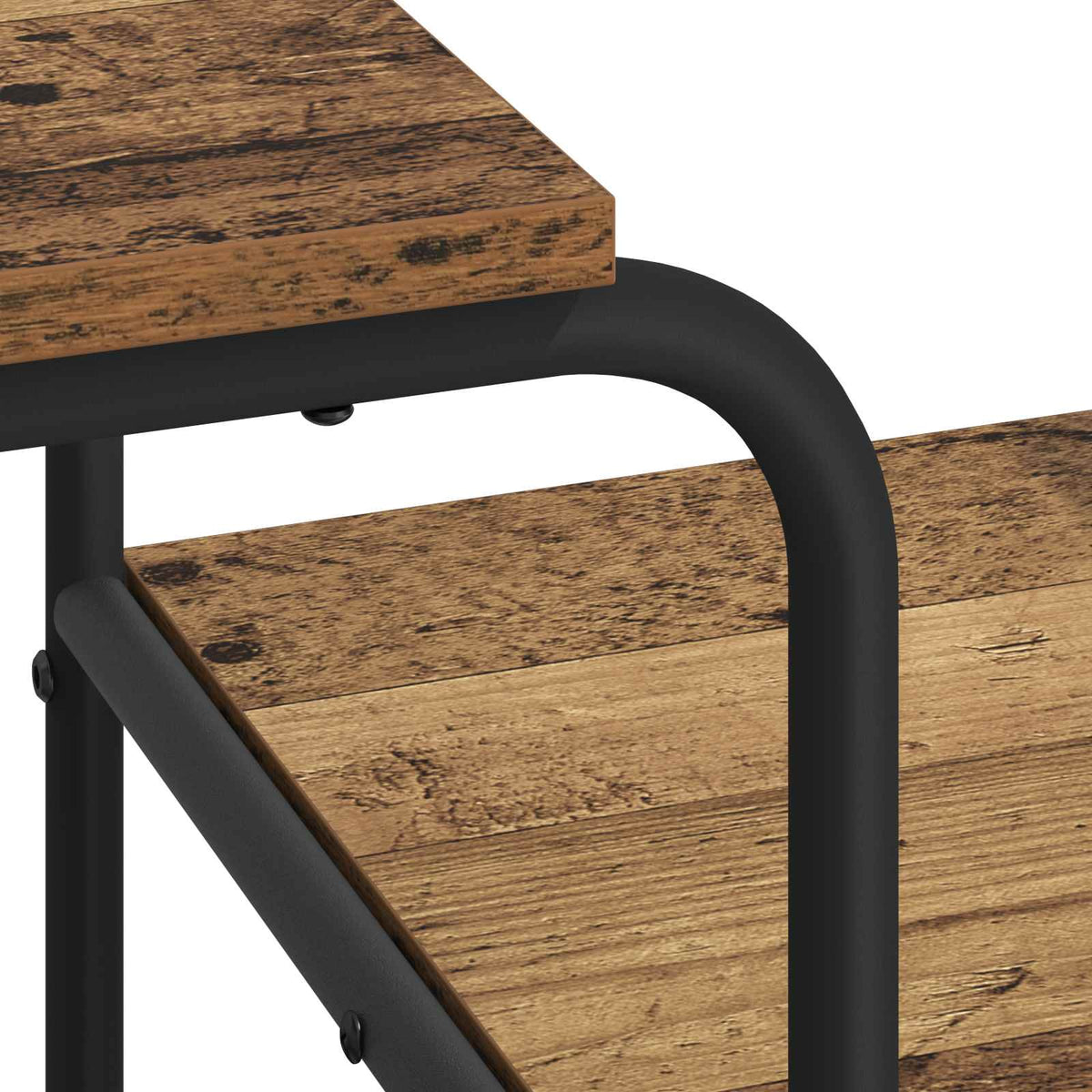 Bureau Avec Rangement Bois De Chêne 131,5 X 50 X 75,5 Cm